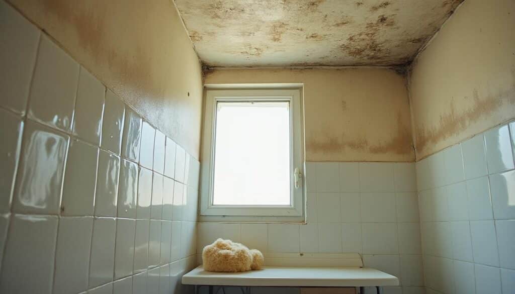 Éliminer les taches de plafond et la moisissure dans une salle