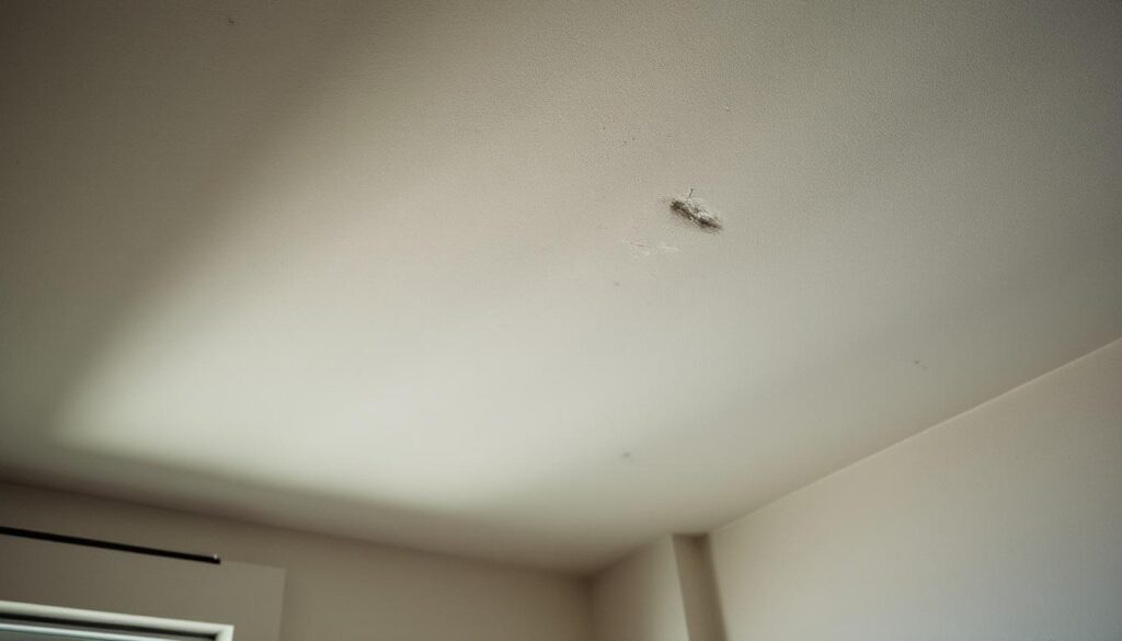 Comprendre l'apparition des taches au plafond sous une lumière