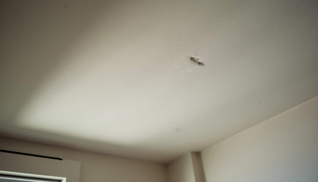 Comprendre l'apparition des taches au plafond sous une lumière