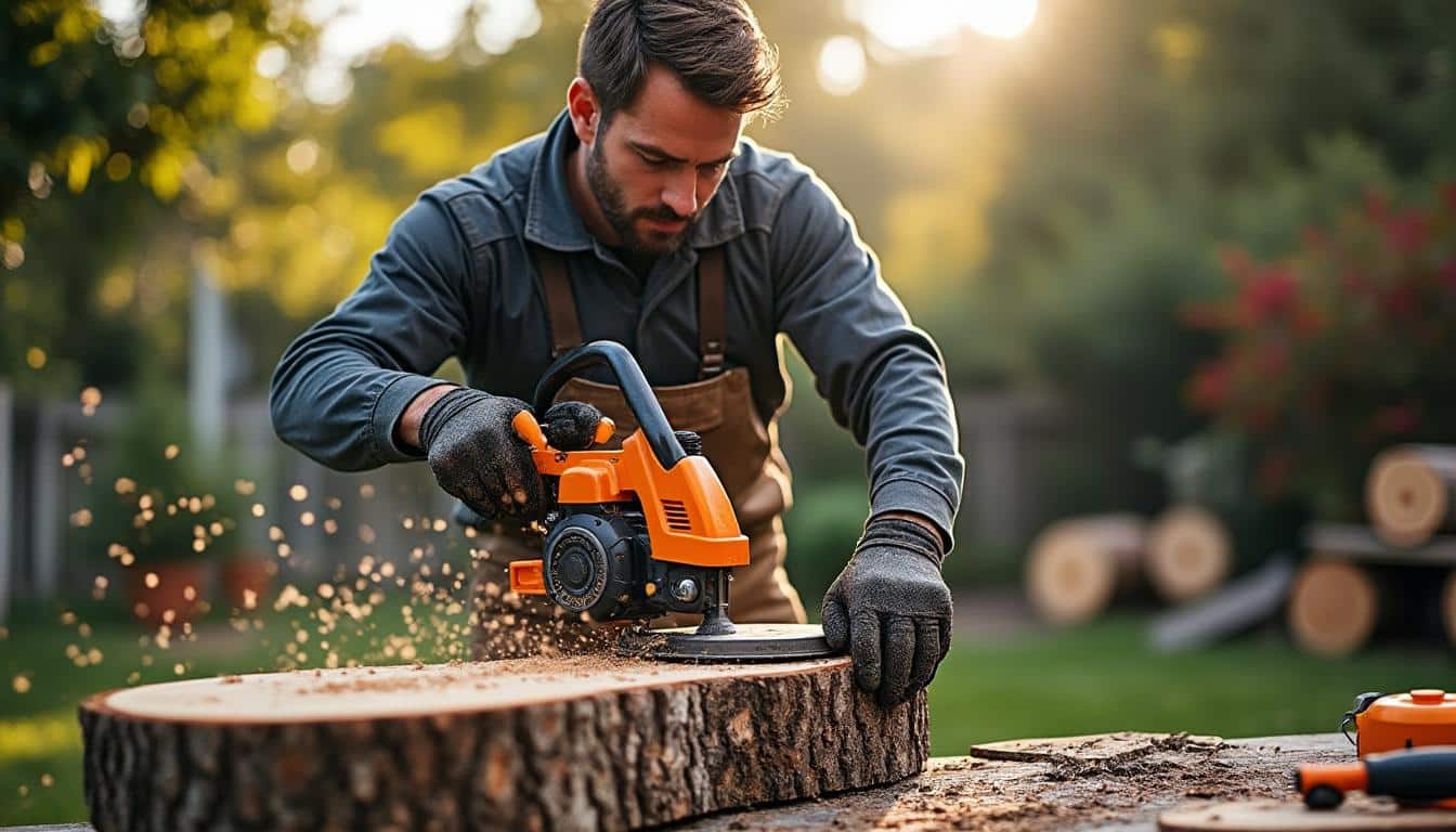 Illustration: Comment fonctionne une scie à bûche et quels sont ses composants essentiels ?