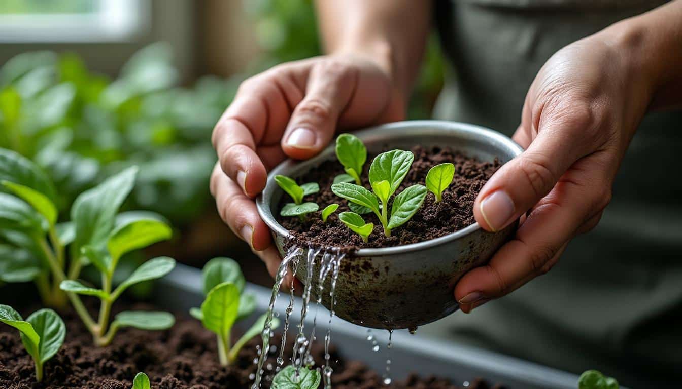 Nos conseils pour un arrosage optimal des semis au potager intérieur