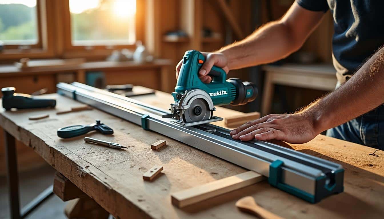 Illustration: Les spécificités techniques du rail de guidage Makita à connaître