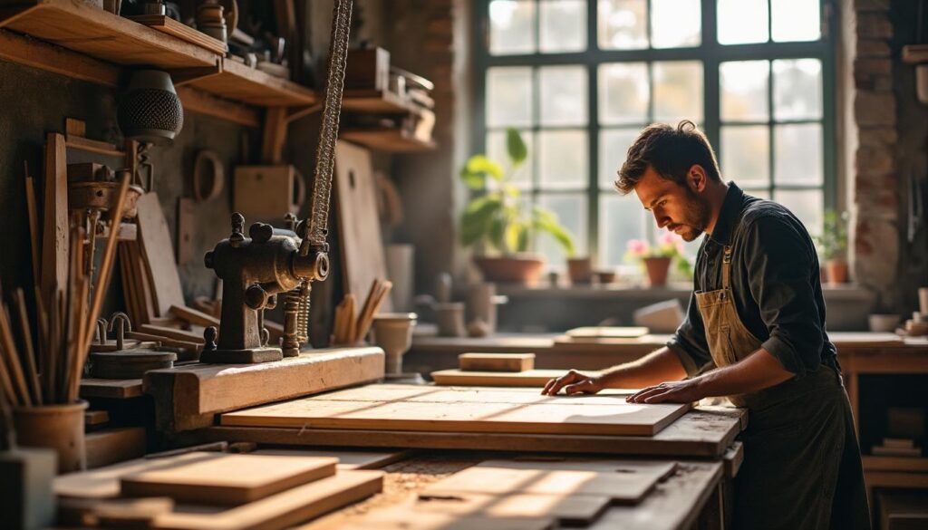Scie à panneaux verticale : précision et gain de place garantis