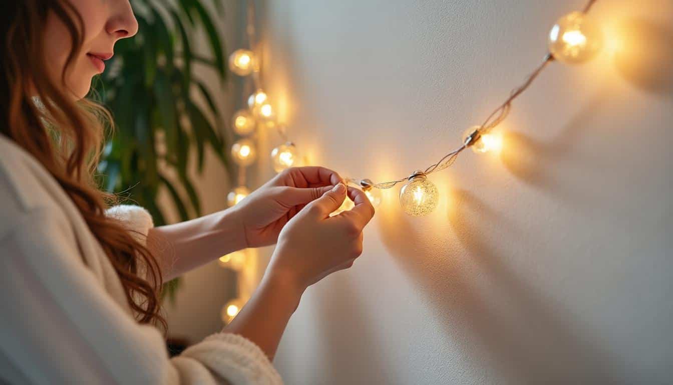 Illustration: Pourquoi et comment bien fixer une guirlande au mur sans l’abîmer ?