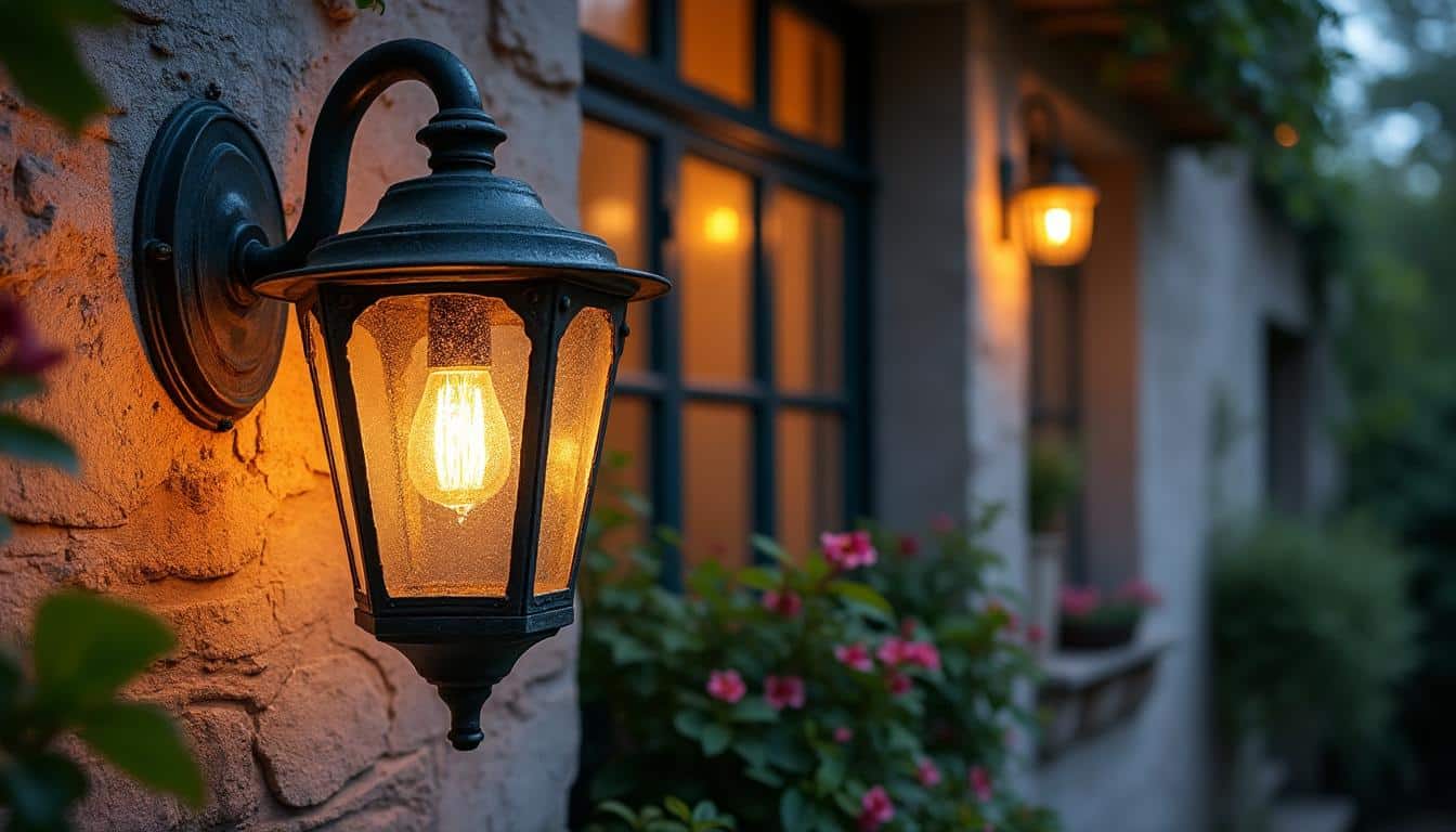 Applique murale extérieure vintage : charme et éclairage durable