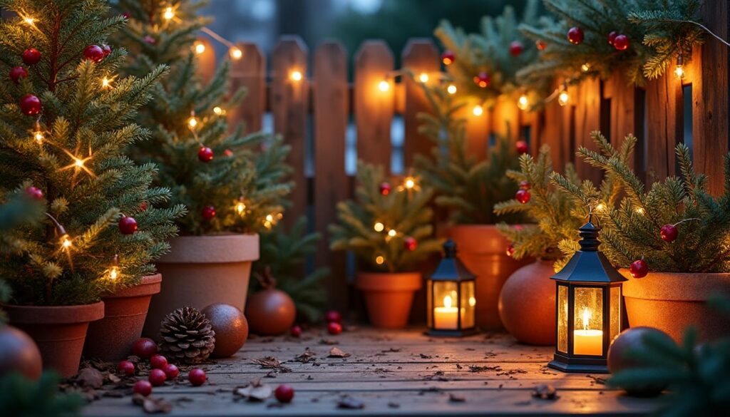 Décoration de Noël extérieur pas chère : astuces pour un jardin féerique
