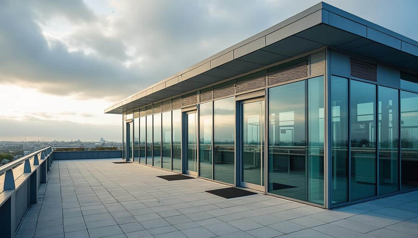 Édicule de toiture terrasse : accès sécurisé et ventilation optimale