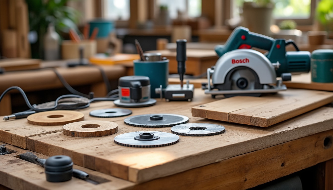 Illustration: Les différents types de lames Bosch adaptées aux scies circulaires