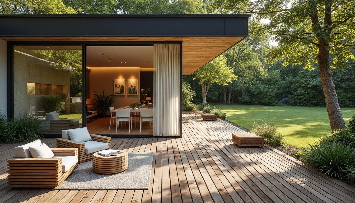 Illustration: Comprendre le concept d’une terrasse contemporaine intégrée au jardin