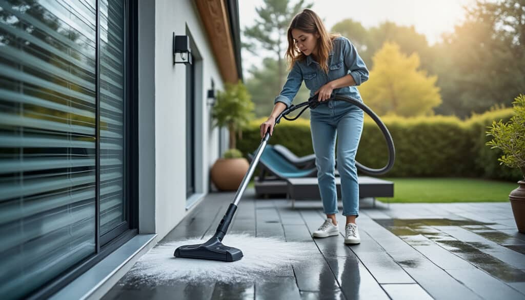 Brosse télescopique pour le nettoyage de toiture : efficace et sécurisée