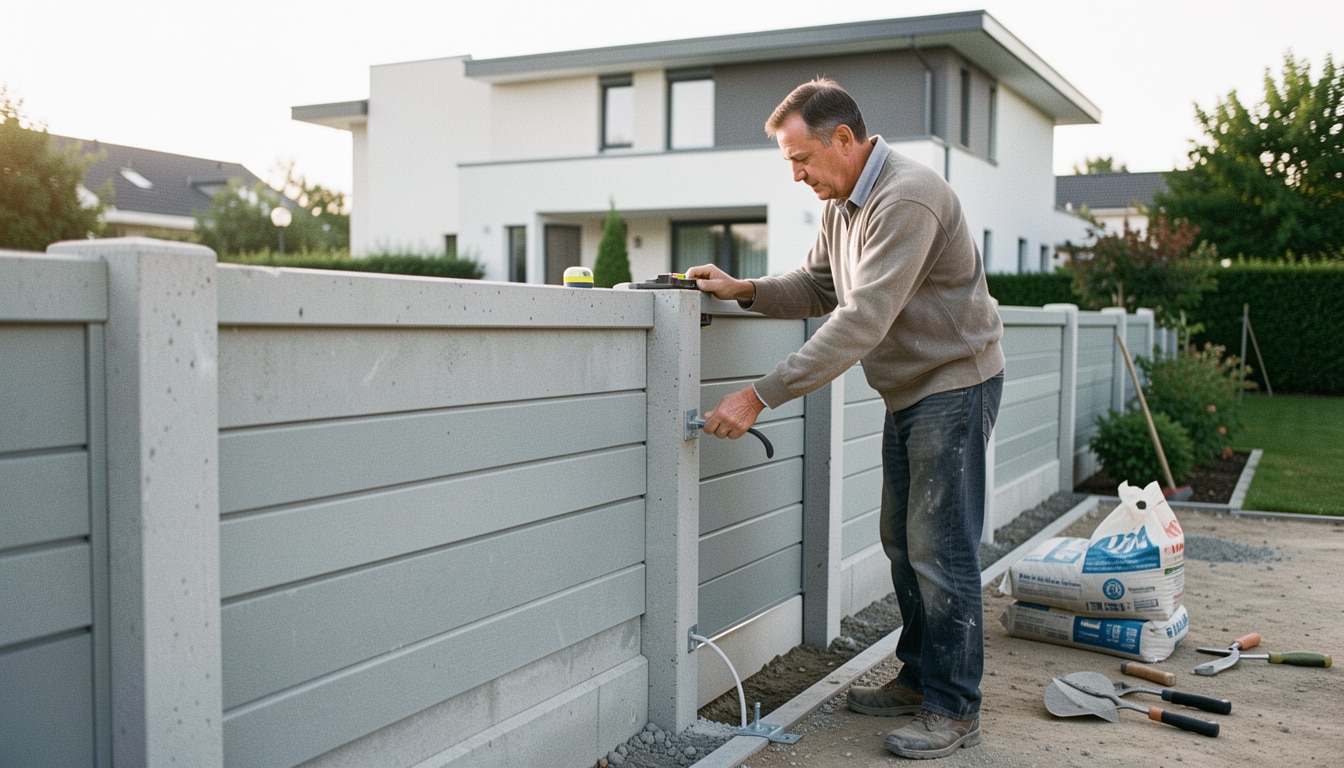 Comment rehausser une clôture avec des poteaux en béton