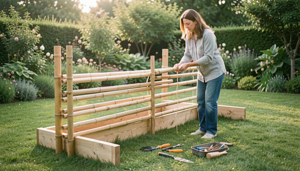 Fabriquer une clôture en bambou pour son jardin